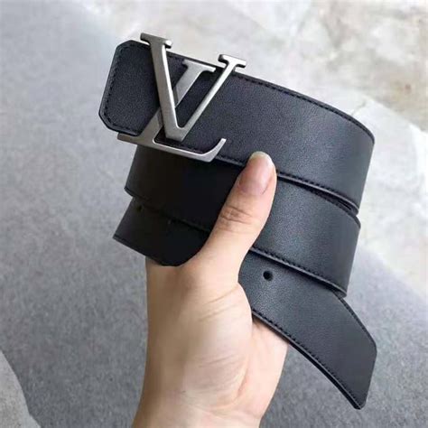 louis vuitton mens belt black